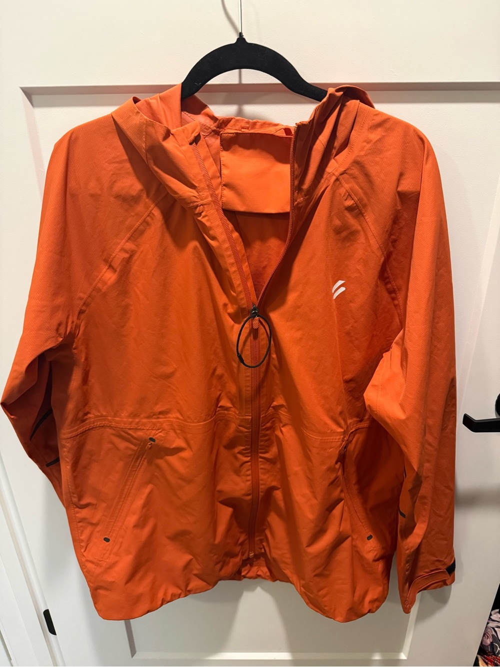 Superdry Hooded Rain Jacket Orange Lightweight Waterproof Windbreaker Women’s XL